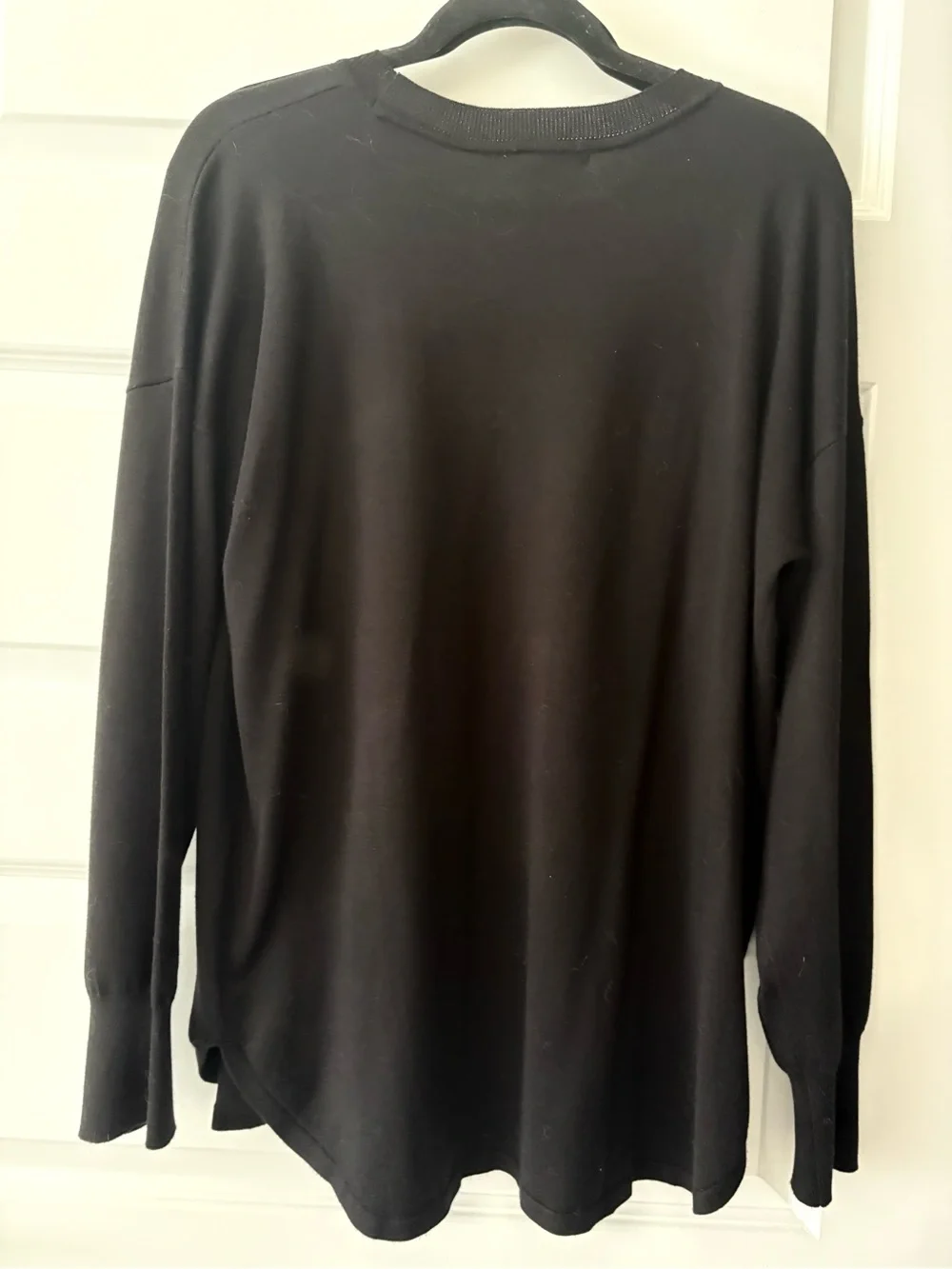 Max Studio Black Long Sleeve Rayon Sweater Size XL EUC